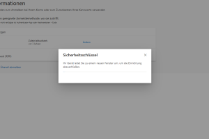 Anmeldemethode hinzufügen Warten Sie einen Moment, bis die Installation des Yubikey abgeschlossen ist.