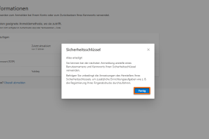 Einrichtung abschließen Bestätigen Sie das letzte Fenster mit "Fertig". Sie können nun Ihren Yubikey zur Anmeldung verwenden.