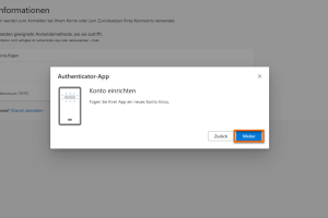 Klicken Sie auf Weiter